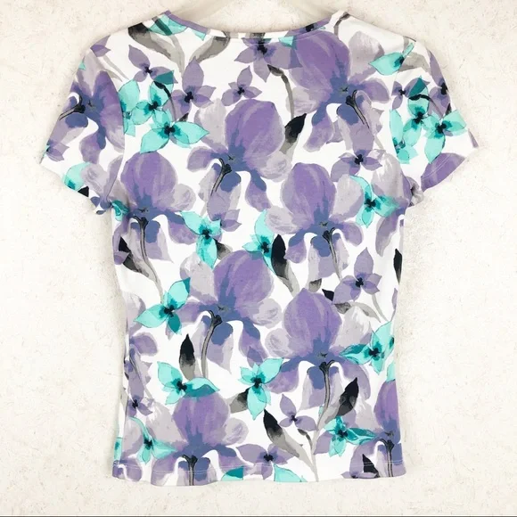 NWOT Croft & Barrow floral top whimsical Cottagecore - Picture 6 of 9